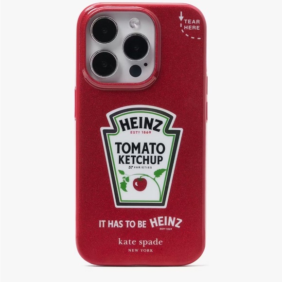 Kate Spade Red Heinz Ketchup iPhone Case - Picture 1 of 4